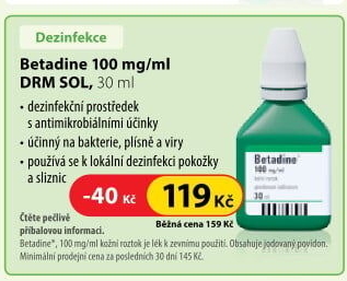 Dezinfekce Betadine