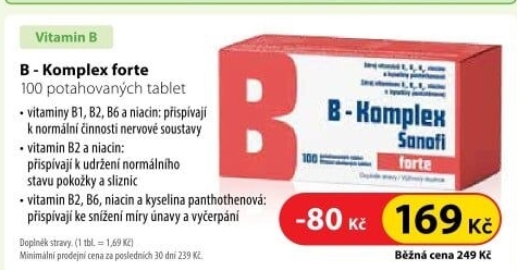 Doplněk stravy B-komplex Forte Sanofi