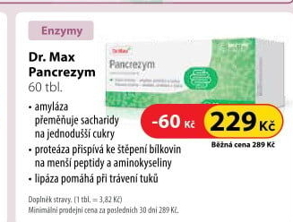 Doplněk stravy na trávení Pancrezym Dr. Max