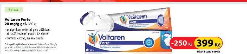 Gel proti bolesti Voltaren Forte