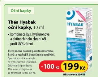 Kapky do očí Théa Hyabak
