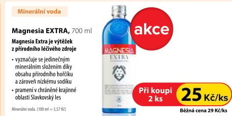 Přírodní voda Magnesia Extra