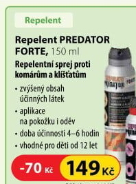 Repelent ve spreji Forte Predator Leroy