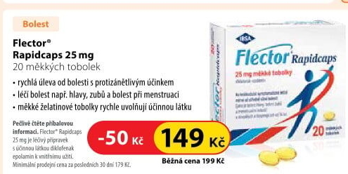 Tablety proti bolesti Rapidcaps Flector