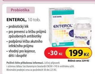 Tablety proti průjmu Enterol