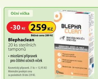 Tampony vlhčené pro oční víčka Blephaclean