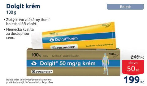 Krém proti bolesti a zánětu Dolgit