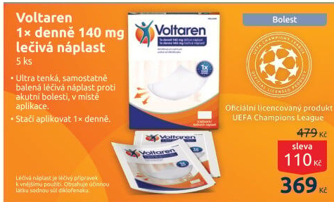 Náplasti léčivé Voltaren