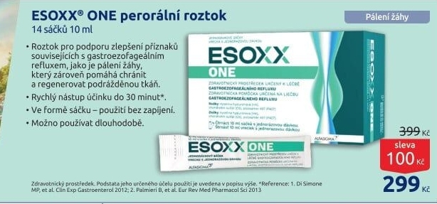 Perorální roztok proti pálení žáhy Esoxx One