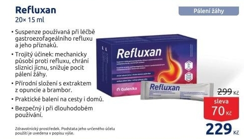 Suspenze na léčbu refluxu Refluxan