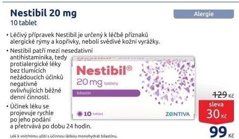 Tablety na alergii Nestibil