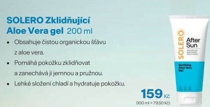 Zklidňující gel po opalování Solero