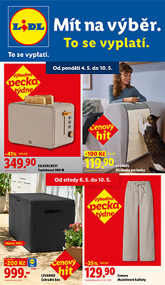 akční leták Lidl 4.5.2026-10.5.2026