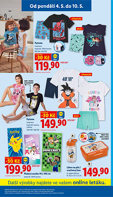 akční leták Lidl 4.5.2026-10.5.2026