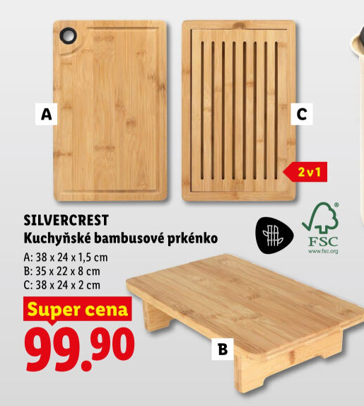 Bambusové prkénko SilverCrest