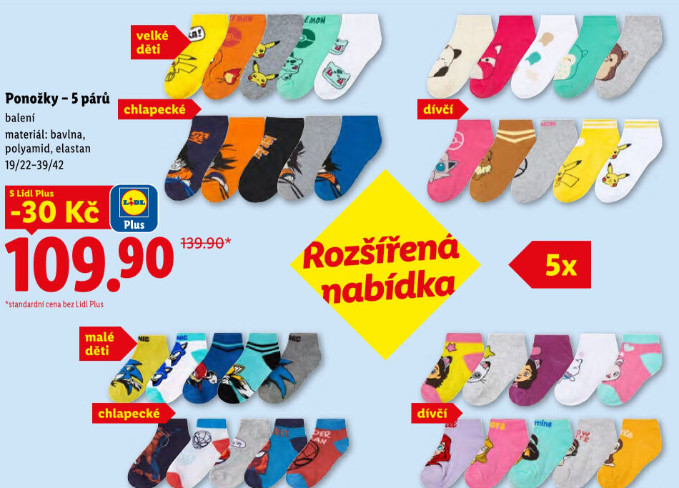 Chlapecké ponožky - Lidl akcniletaky.com