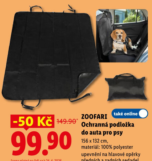 Podložka ochranná do auta pro psy Zoofari