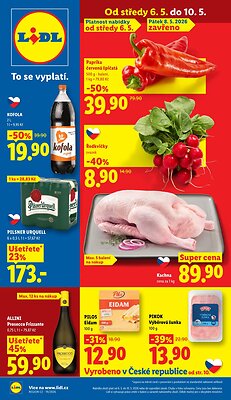 akční leták Lidl 6.5.2026-10.5.2026