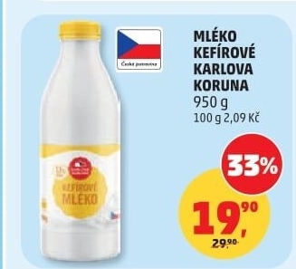 Kefírové mléko Karlova Koruna