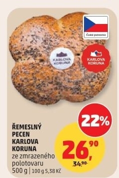 Pecen řemeslný Karlova Koruna
