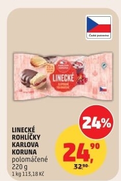 Rohlíčky linecké Karlova Koruna