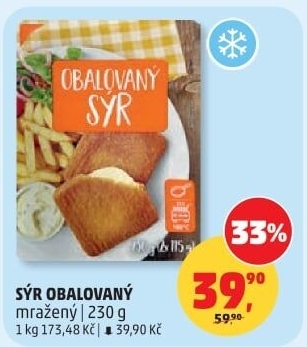 Sýr obalovaný mražený