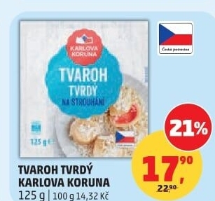 Tvaroh tvrdý Karlova Koruna