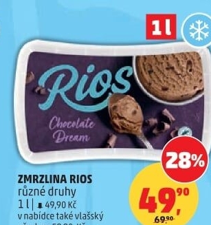 Zmrzlina ve vaničce Rios
