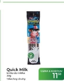 Brčko do mléka s příchutí Quick Milk