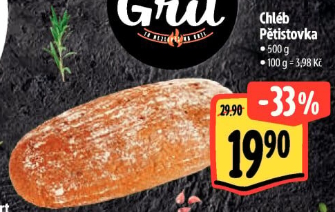 Chléb Pětistovka