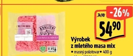 Mělněné maso mix Albert