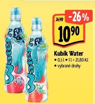 Ochucená voda Waterrr Kubík