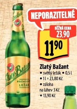 Pivo Zlatý Bažant