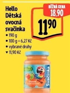 Přesnídávka Svačinka Hello
