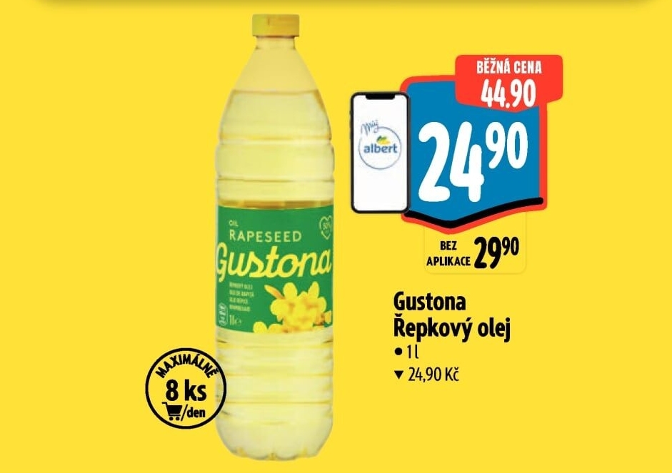 Řepkový olej Gustona