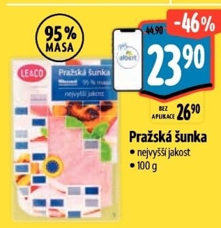Šunka pražská nejvyšší jakosti LE&amp