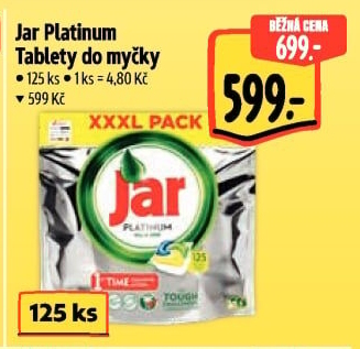 Kapsle do myčky Platinum Jar