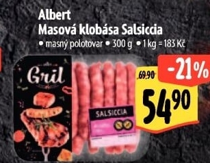 Klobása masová salsiccia Albert Gril
