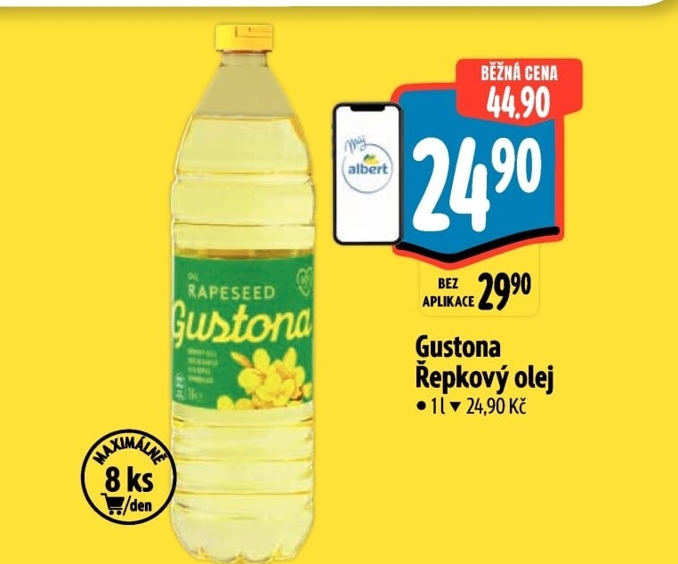 Řepkový olej Gustona