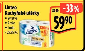 Utěrky kuchyňské 2vrstvé Linteo