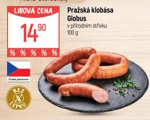 Pražská klobása Globus