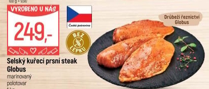 Selský kuřecí steak marinovaný Globus