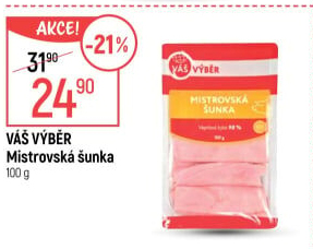 Šunka dušená Mistrovská Váš Výběr