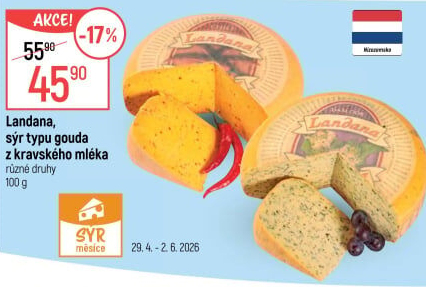 Sýr Gouda kravský Landana