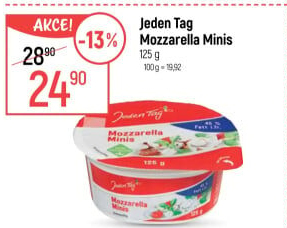 Sýr Mozzarella Minis Jeden Tag