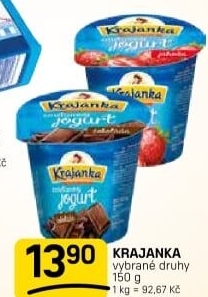 Jogurt smetanový ochucený Krajanka