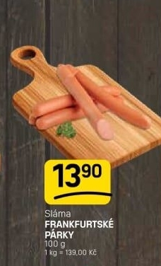 Párky frankfurtské Sláma