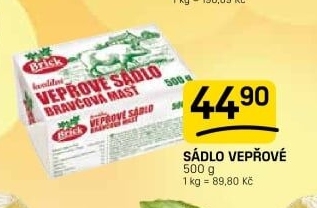 Sádlo vepřové Brick