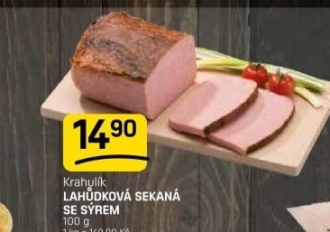 Sekaná lahůdková se sýrem Krahulík