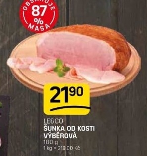 Šunka od kosti výběrová LE&amp